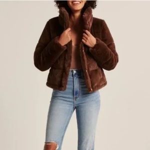 ABERCROMBIE Faux Fur Winter Puffer Jacket